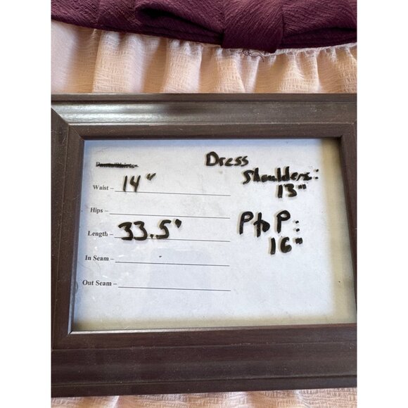 Lauren Conrad Size 6 Vintage Blush Pink Sleeveless A-Line Dress W/ Plum Belt - Picture 6 of 10